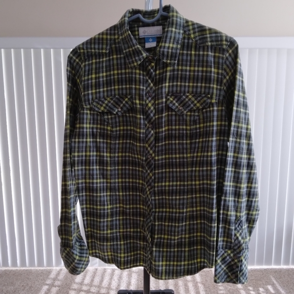 Columbia Snowy Nook Flannel Long Sleeve Womens Medium - Picture 2 of 8